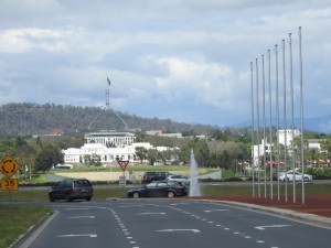 Canberra-Parlamentshügel 
