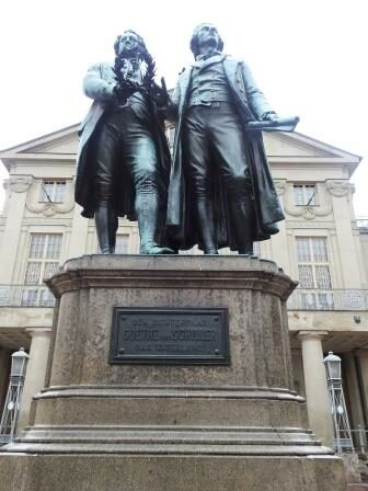 Weimar - Goethe-Schiller-Denkmal
